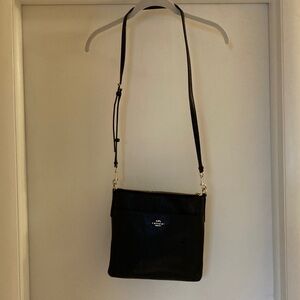 Coach Black Crossbody Bag with Gold Accents